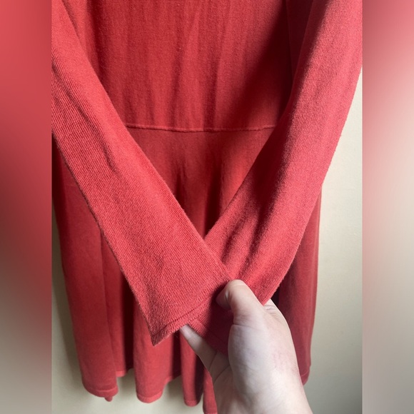 Peruvian Connection,Open Front Peplum Back, Pima/Silk Cardi, Sz. XS preppy flowy - Picture 6 of 10